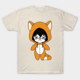 creepypasta laughing jill fox costume doll T-Shirt